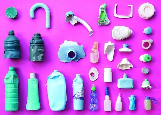 ocean plastic pollution pink